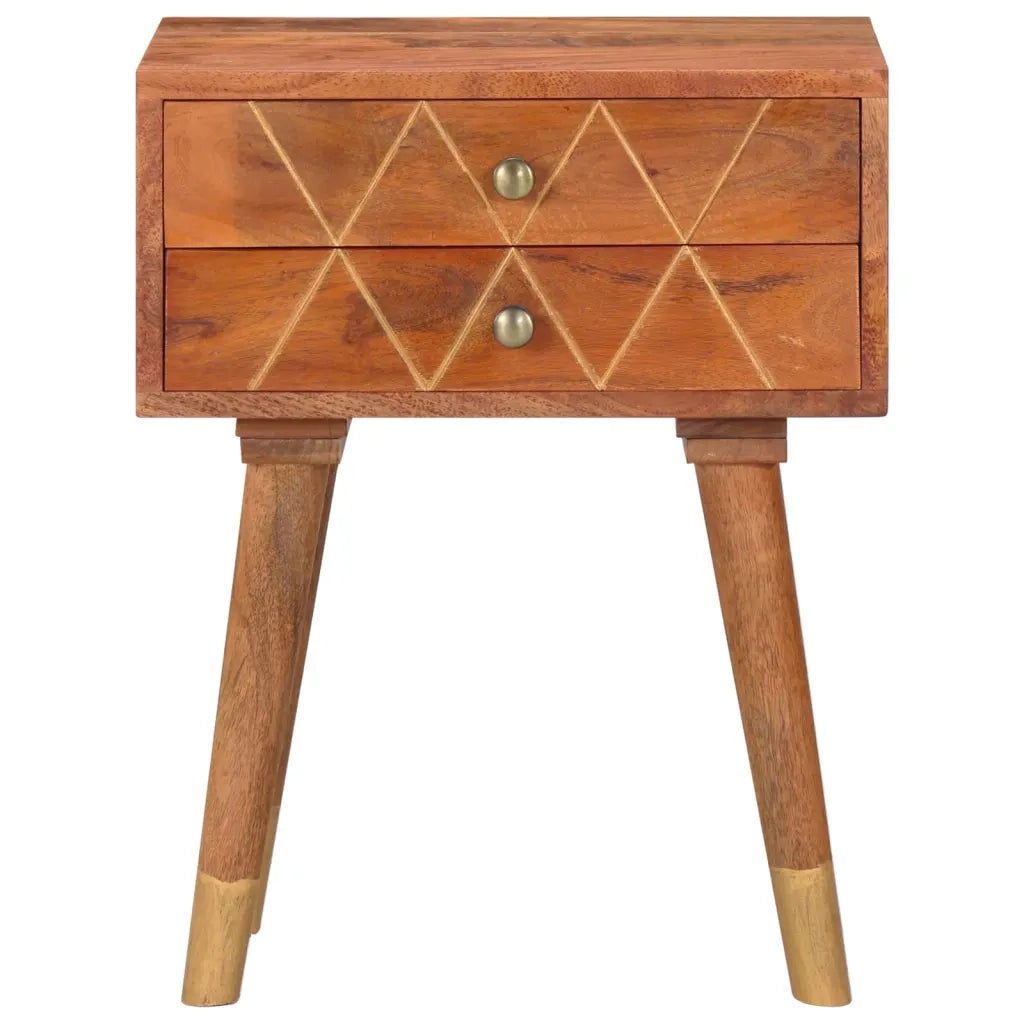 Comodino 40x30x58 cm in Legno Massello di Mango cod mxl 66040