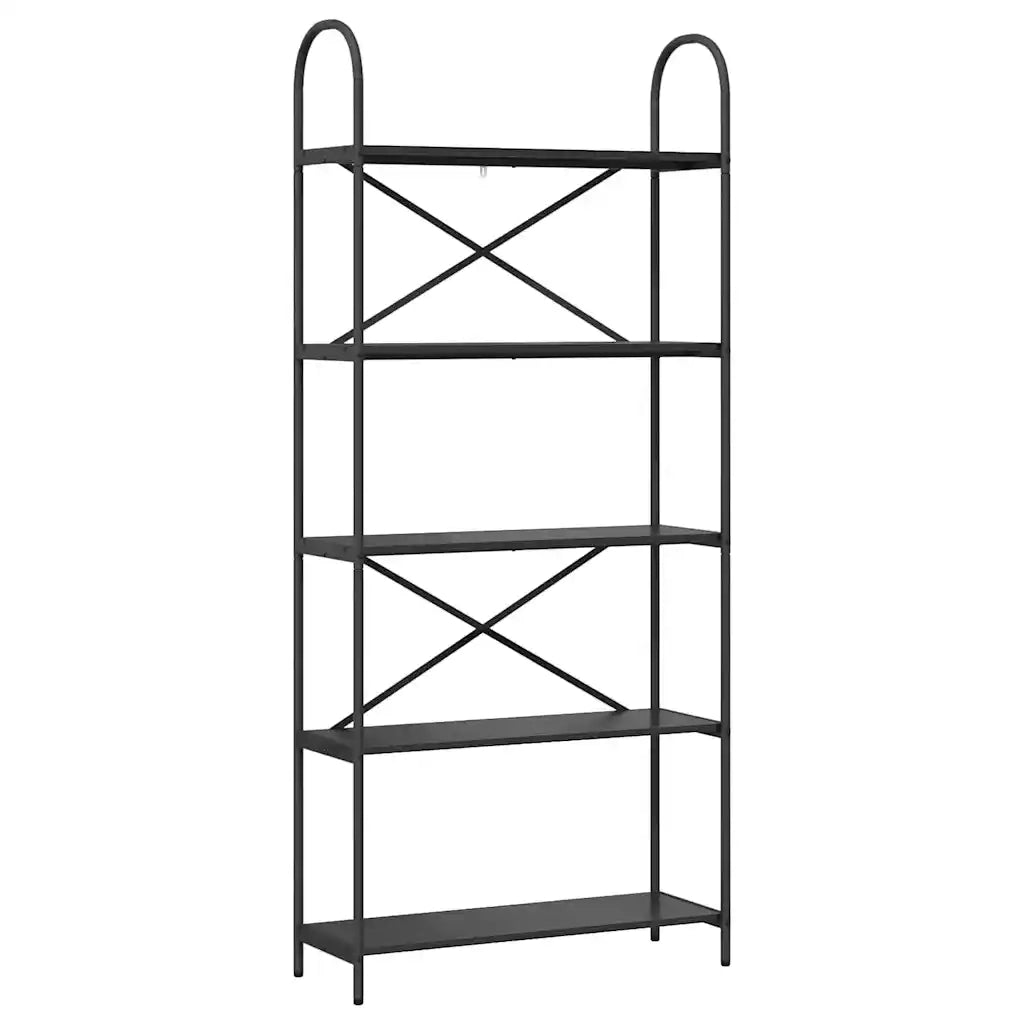 Libreria Rovere Nero 80 x 30 x 183 cm Legno multistrato