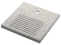 Base Quadrata 40x40x4 cm per Fontane con Ghiera Piccola in Cemento Belfer 42/BSE/8 Grigio