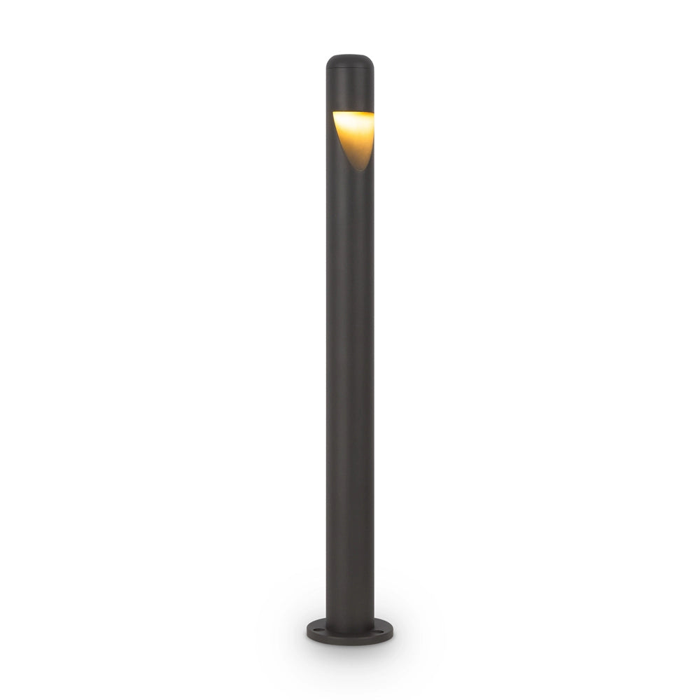 Lampada Da Terra Moderna Da Esterno Metallo Grafite Luce Led 5W Ip65