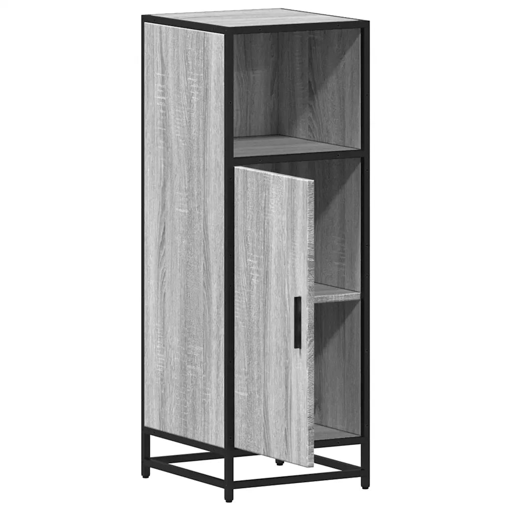 vidaXL Armadietto Bagno Grigio Sonoma 35x37,5x100 cm Legno Multistrato