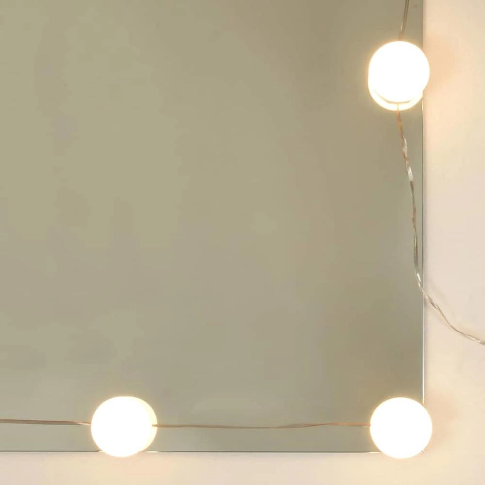 Dressing Table With LED Lighting, Sonoma Oak, 60x40x140 Cm