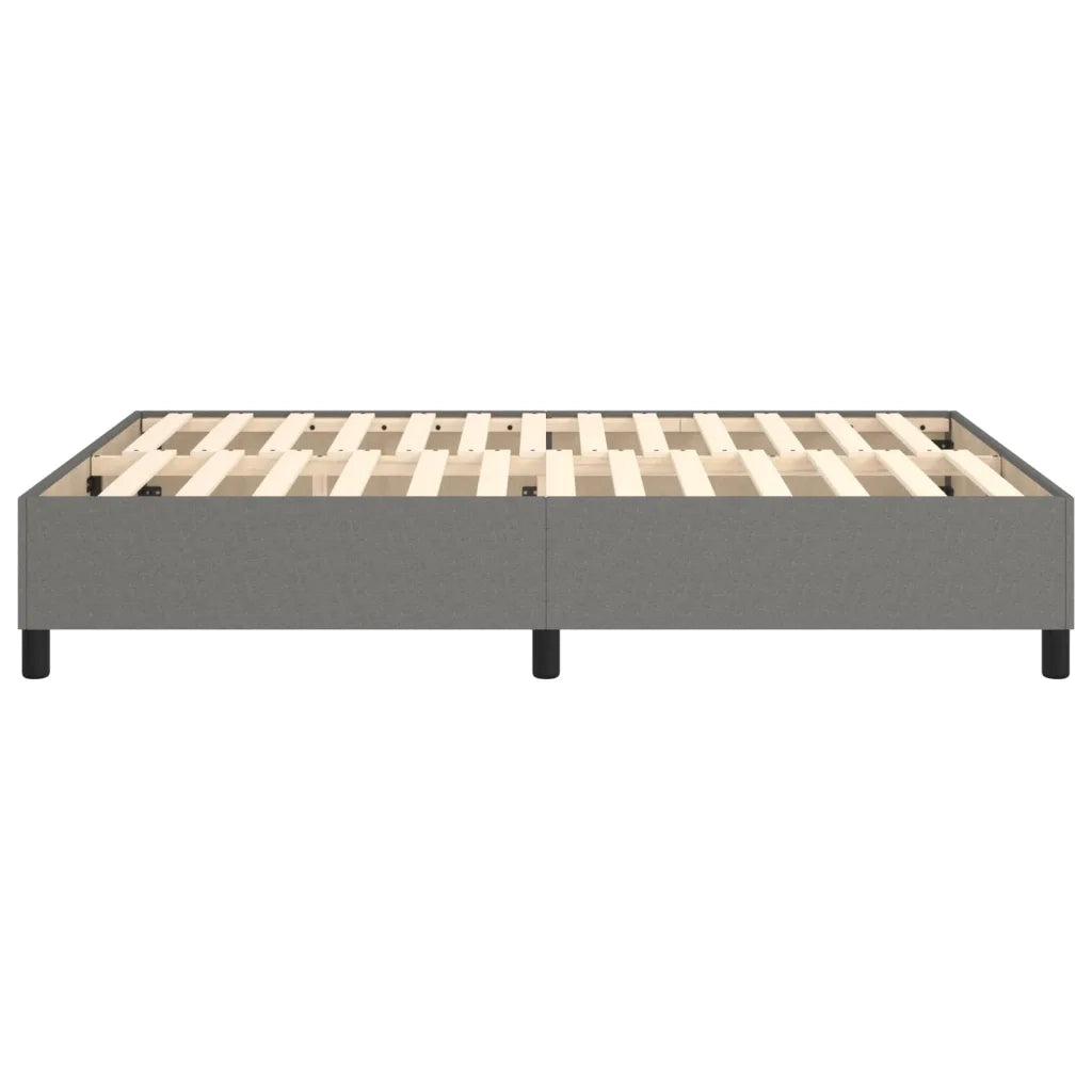 Struttura Letto a Rete a Molle-Giroletto Grigio Scuro 140x200 cm Tessuto 420133