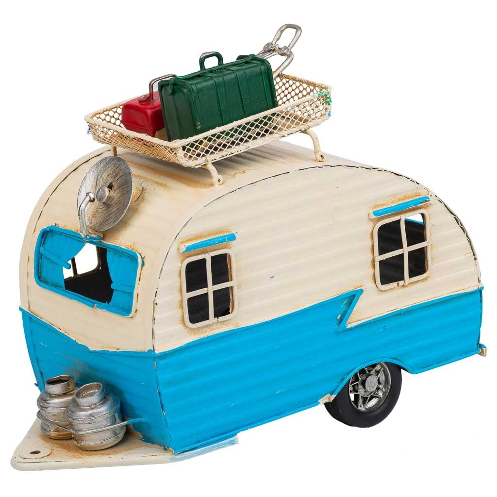 RimorchioCaravanCaravan inMetalloBlu 41x9,5x15,5h