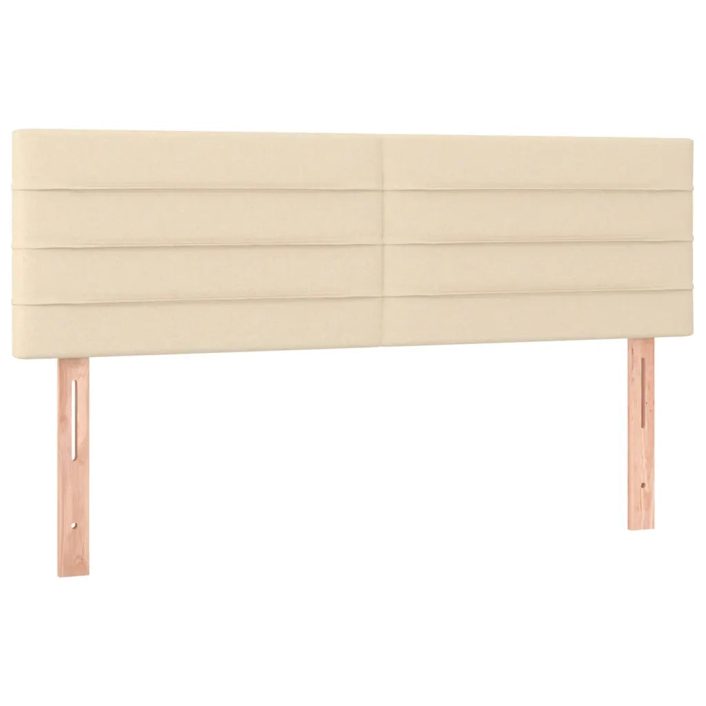 Giroletto a Molle con Materasso Crema 140x200 cm in Tessuto