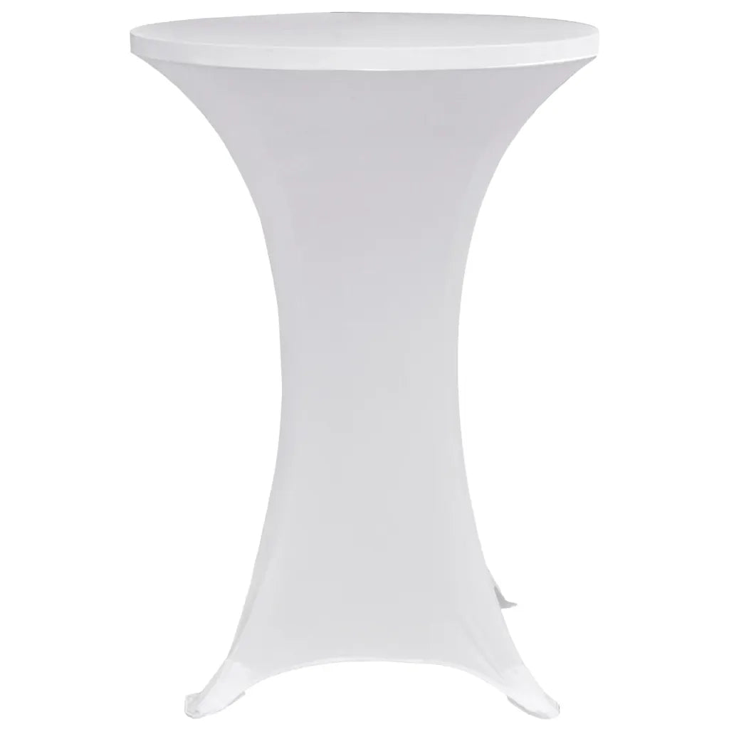 Coperture Verticali per Tavolo 4 pz Ã˜70 cm Bianco Elastico  cod mxl 63555