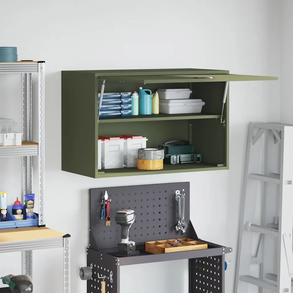 Armadio a muro per garage Oliver verde 80 x 40 x 53 cm