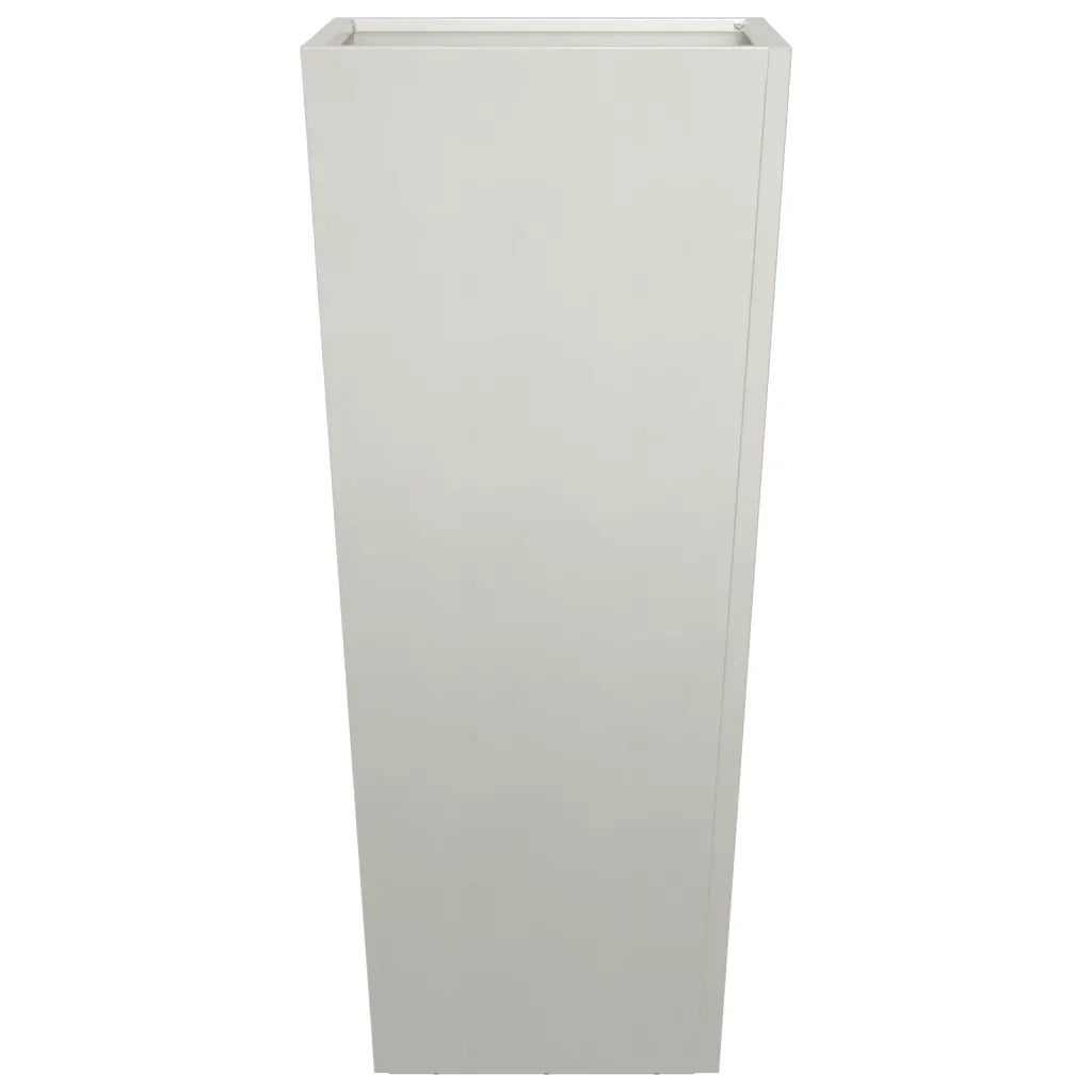 Fioriere da Giardino 2 pz 35x35x75 cm in Acciaio Inox