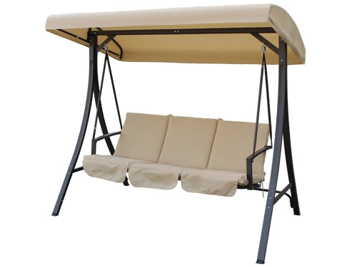 DONDOLO 3 POSTI BOLERO IN ACCIAIO L193xP117xH173 cm