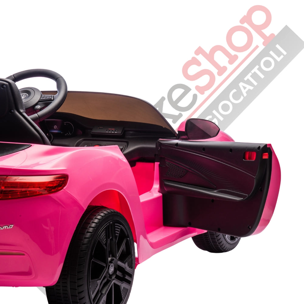 Auto Elettrica Per Bambini Maserati Folgore 12V-Rosa