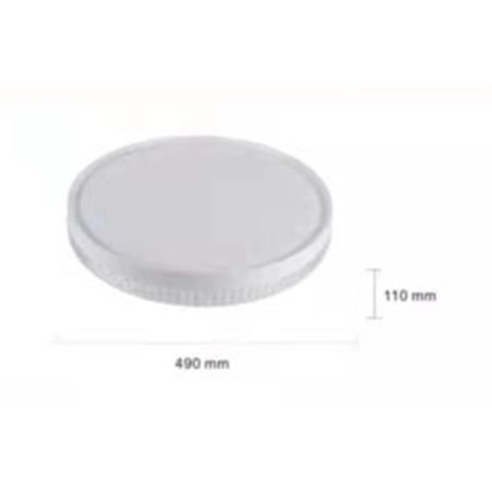 Trade Shop - Plafoniera Da Soffitto 60w Tondo Con Striscia Luce Fredda Fst-50a17116 Interno 49cm -