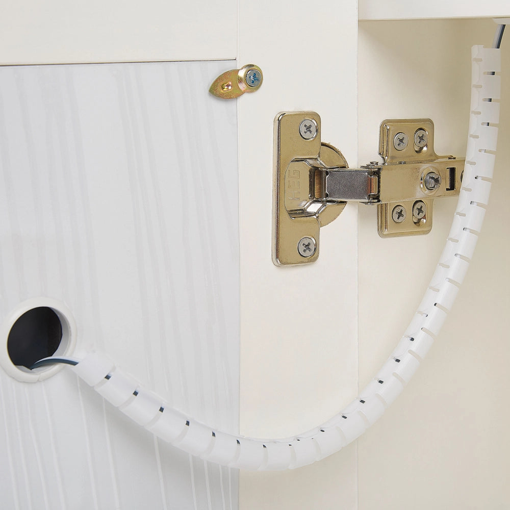 Armadietto a specchio per bagno in multistrato argento 60 x 60 cm Armadio pensile a 2 ante con luci a LED