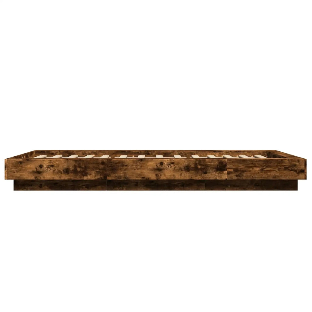 Struttura letto a pavimento Rovere Fumo 80 x 210 cm 3429701