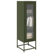 Credenza Verde Oliva 36x39x123 cm Acciaio Laminato a Freddo 853396