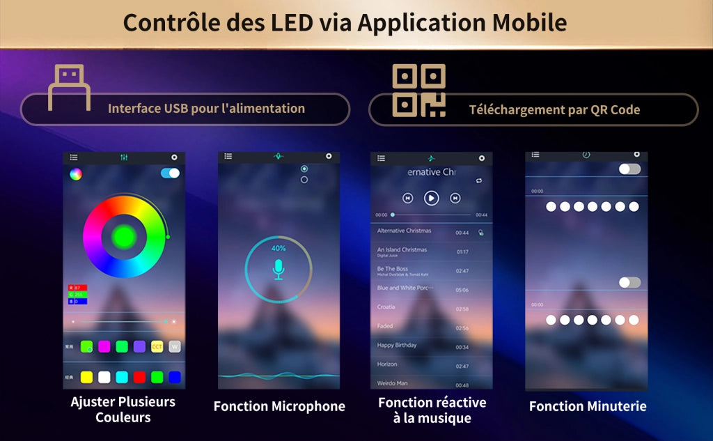 Mobile contenitore con scrivania e LED da app, ante in vetro e ripiani regolabili, per soggiorno 137 × 74 × 177.7 cm