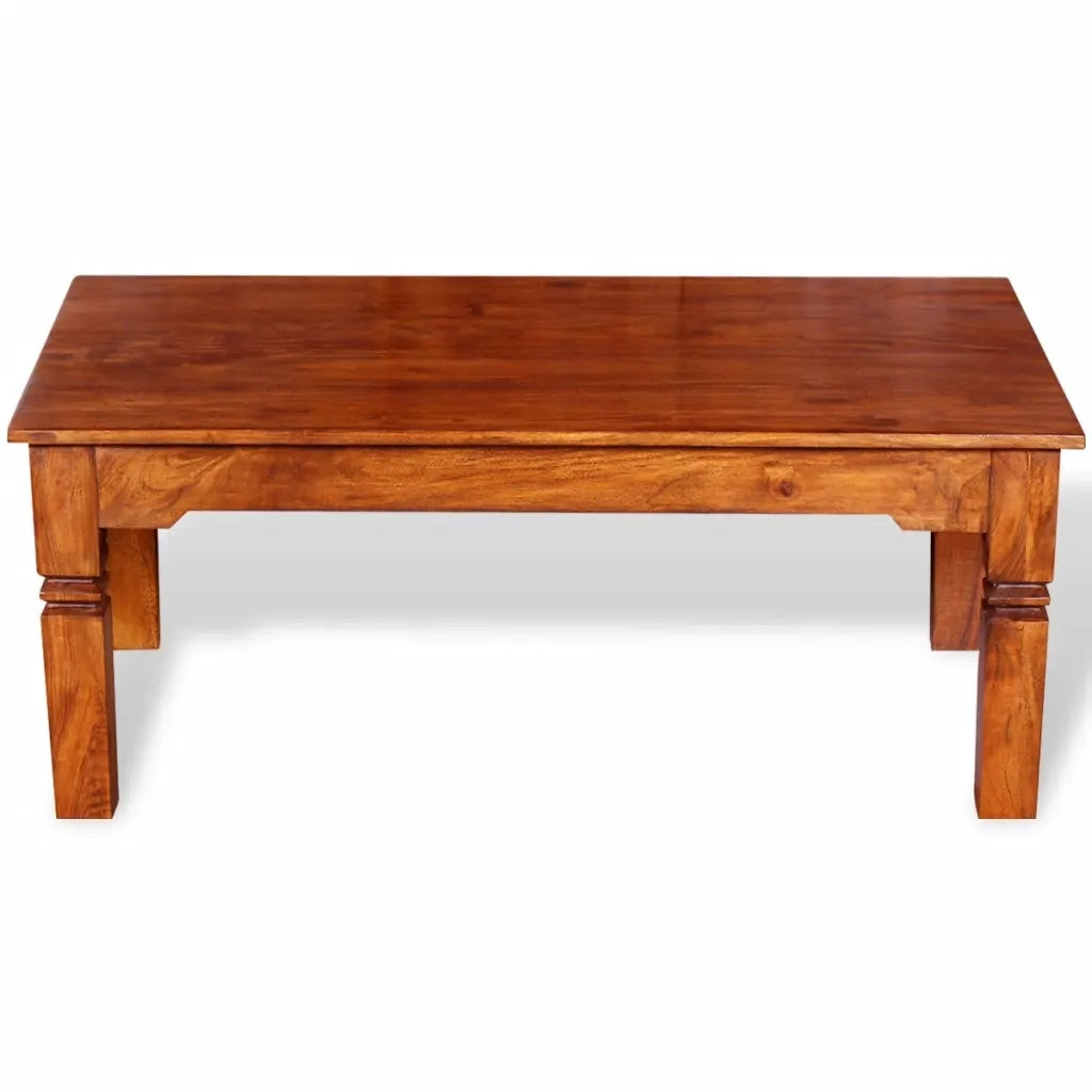 vidaXL Tavolino da Salotto in Legno Massello 110x60x45 cm