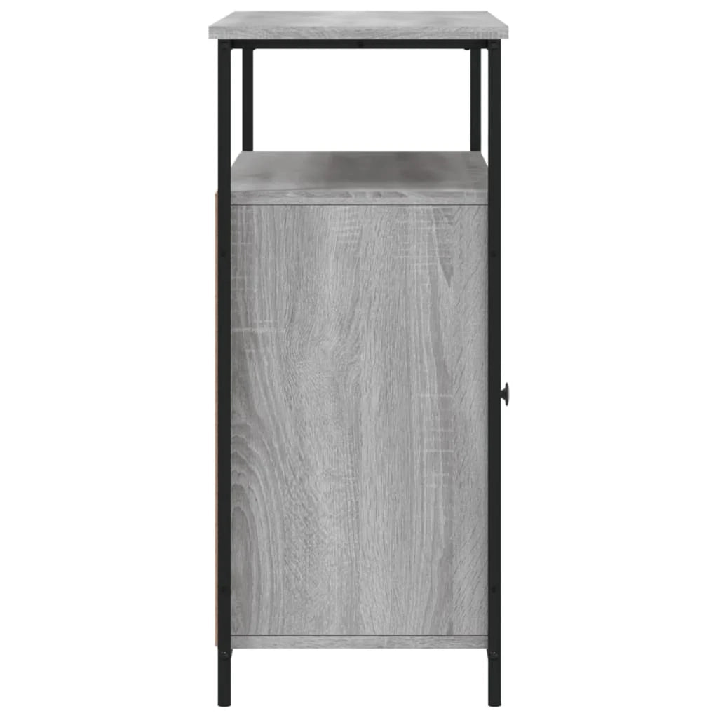 Buffet credenza cassettiera armadio mobile contenitore organizer cucina soggiorno rovere Sonoma 100 x 35 x 80 cm legno ingegnerizzato grigio 02_0036252