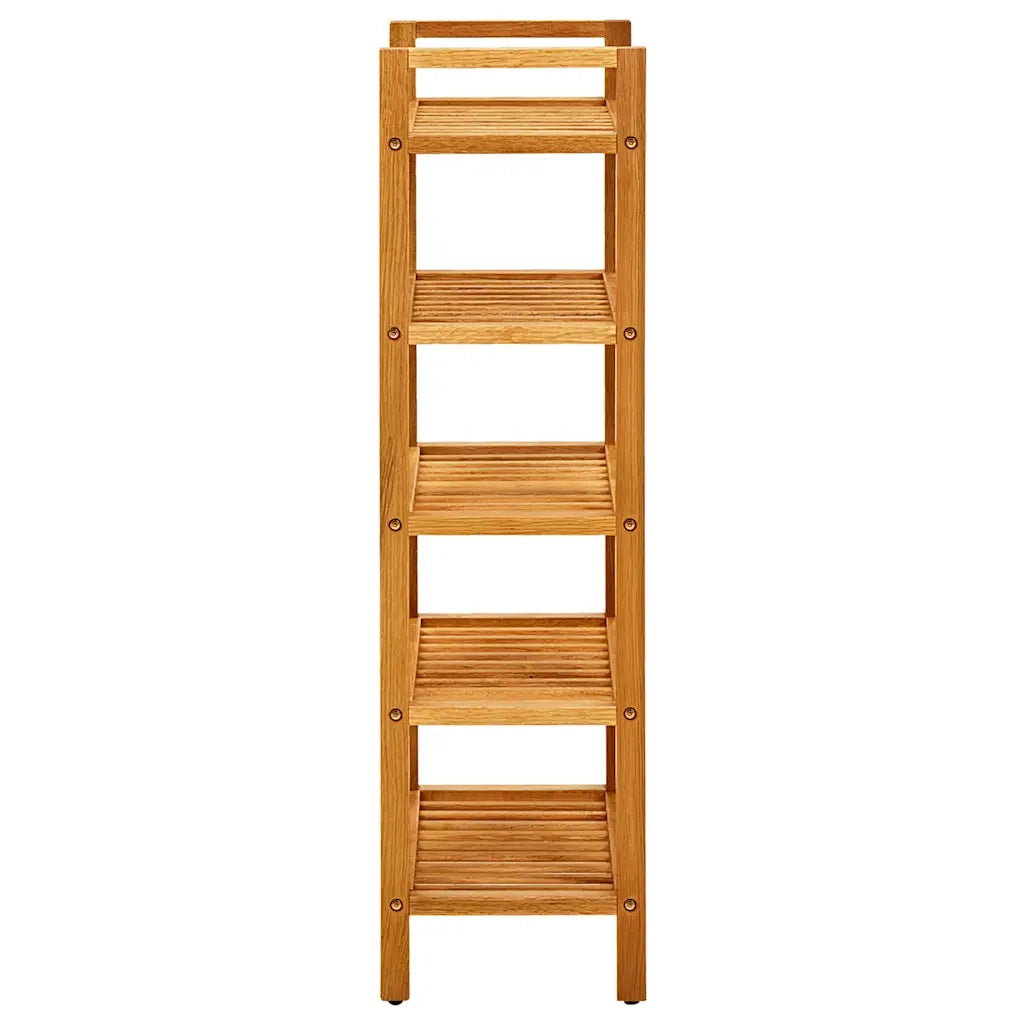 Scarpiera con 5 Ripiani 50x27x100cm in Legno Massello di Rovere cod mxl 63012