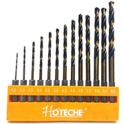 Trade Shop - Set 13 Punte Esagonale Trapano Avvitatore Inserti Titanio Attacco 1/4" 1,5-6,5mm -