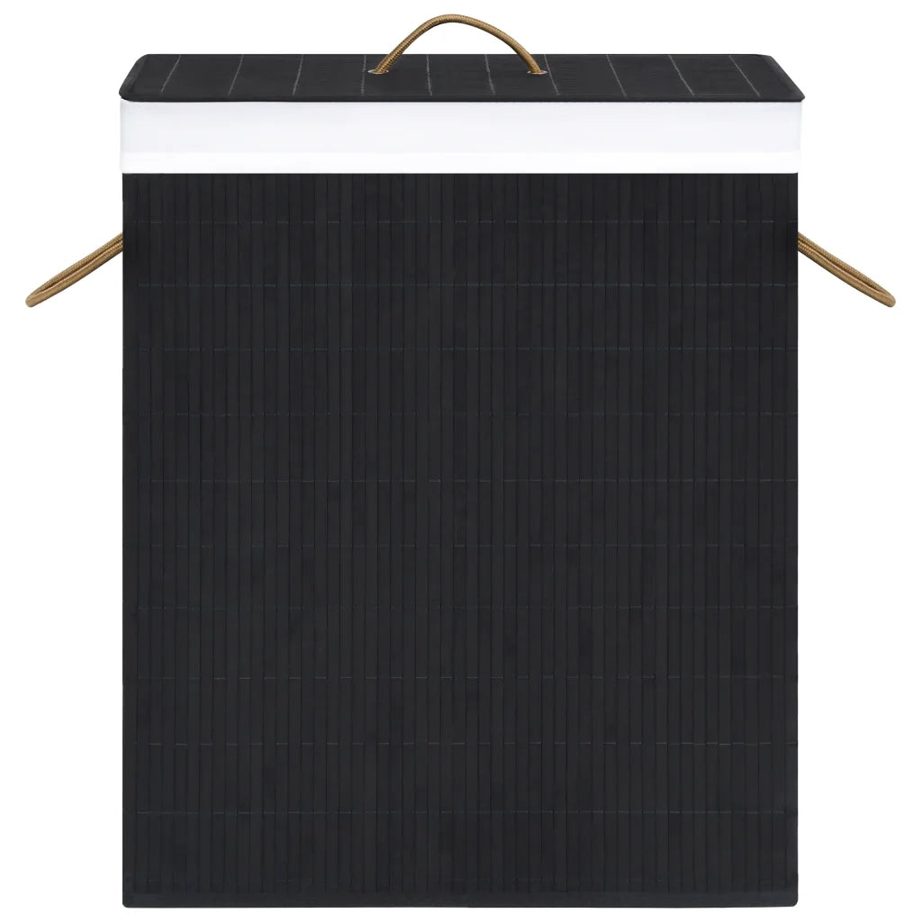 Cesto Portabiancheria in BambÃ¹ Nero 100 L cod mxl 51316