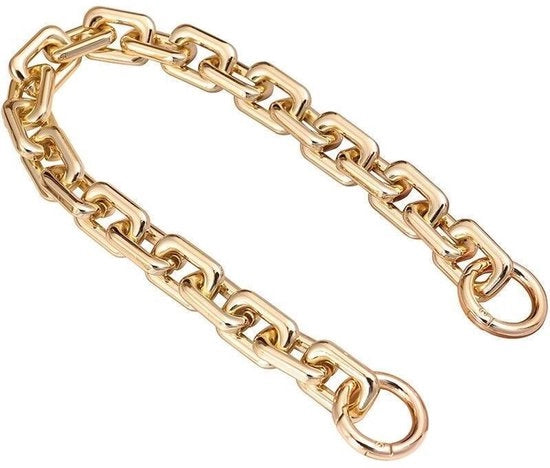 Due pezzi di cinghia in acrilico per manico di borsa, catena 40 cm per sostituire la cintura della borsa, accessori per fare borse da mano, borse da spalla, borse da tracolla.