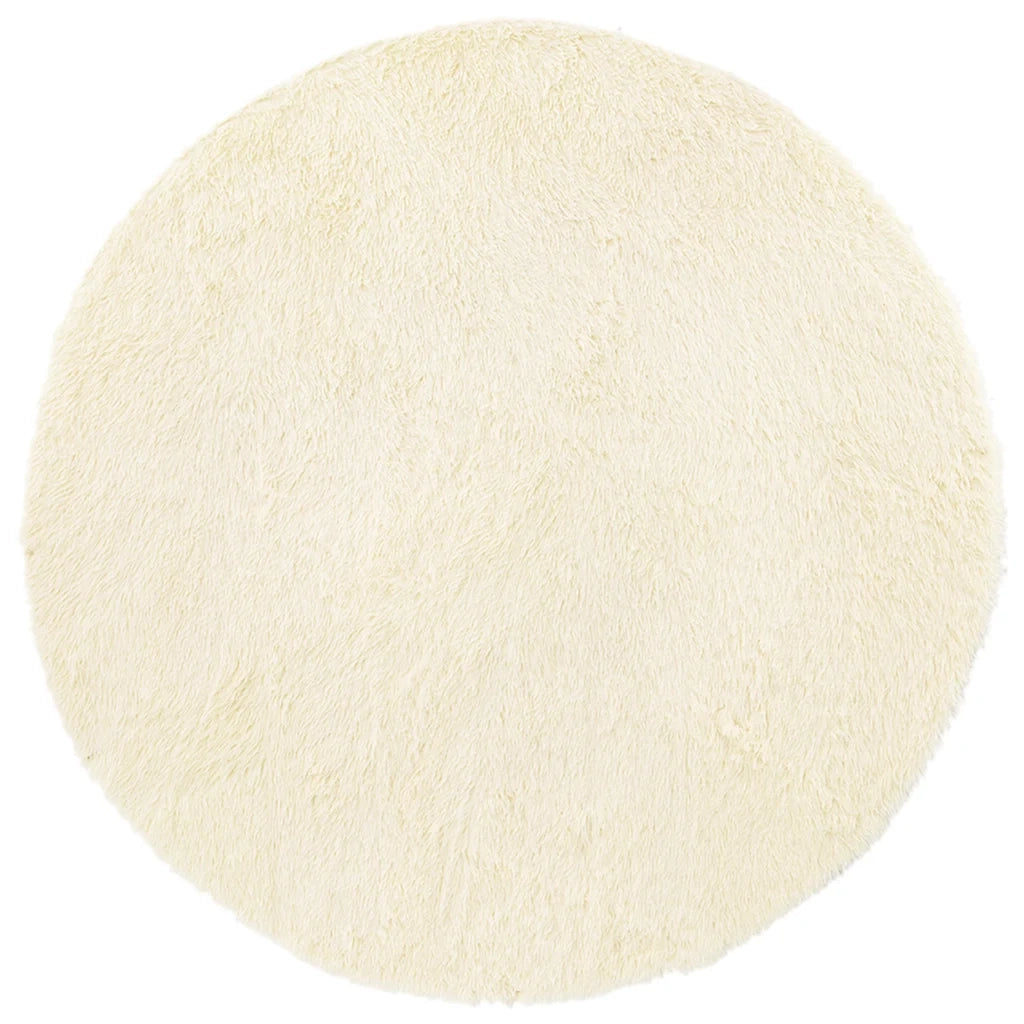 Tappeto Shaggy a Pelo Lungo NAVARRA Crema 240x240 cm poliestere
