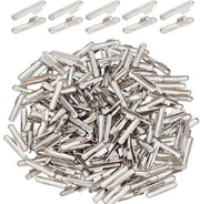 Ferrule in acciaio inossidabile 350 pezzi - Terminatori di cavo - Bloccatori di connessione - Chiusura a vite - Dimensioni 15,5 x 2,5 mm - Connessioni di cavo