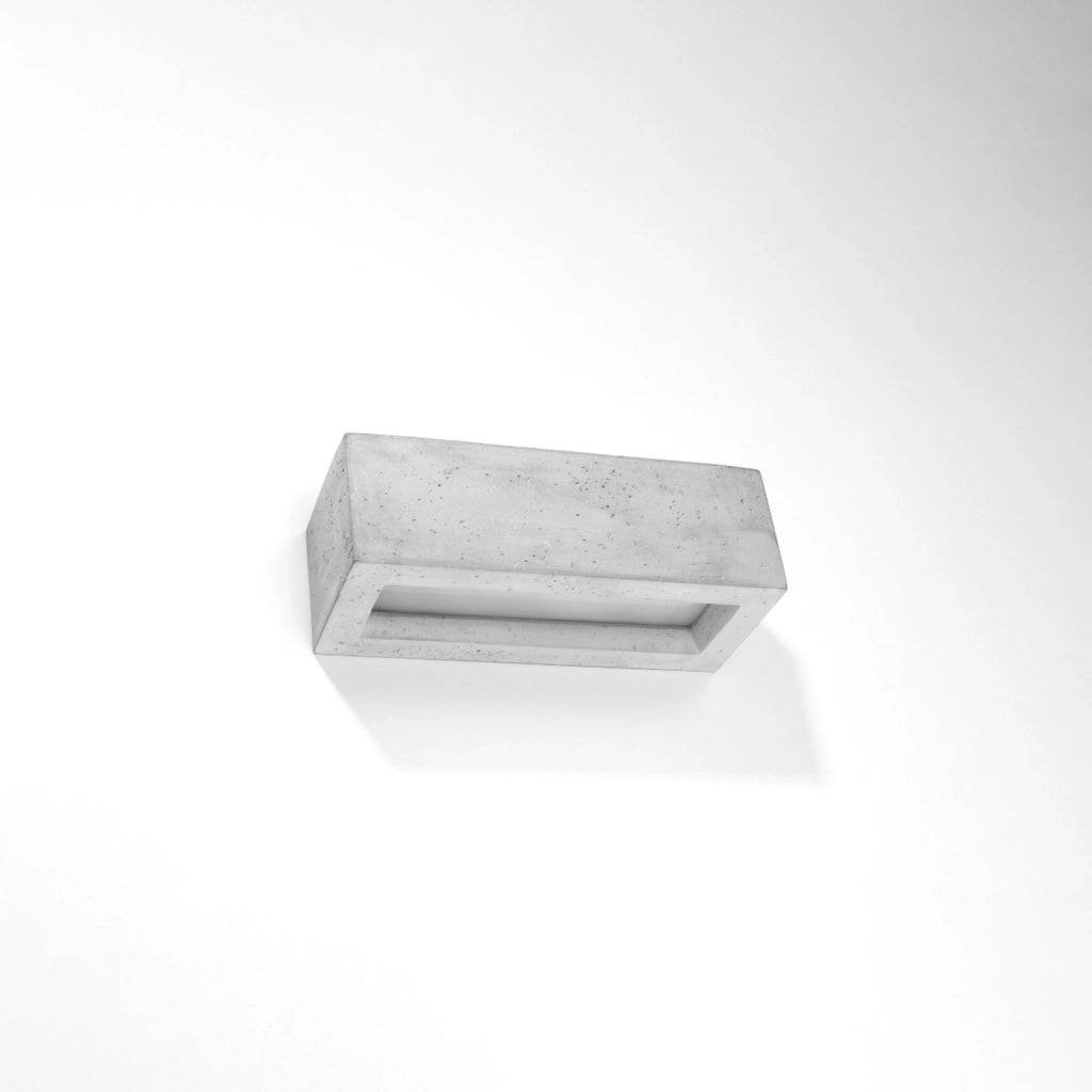 Applique POLARO 30 in cemento grigio E27 Pure Lume loft