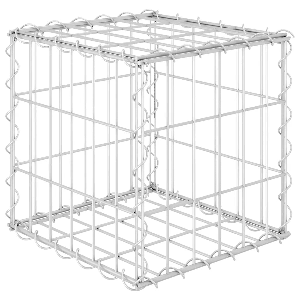 Gabbione Letto Rialzato a Cubo in Filo di Acciaio 30x30x30 cm cod mxl 39865