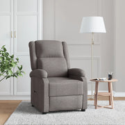 Poltrona Reclinabile in Tessuto Tortora 342426