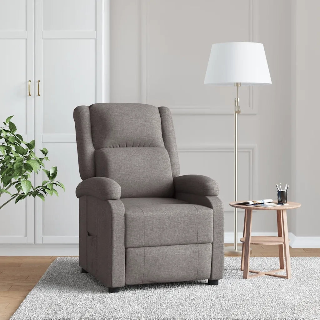 Poltrona Reclinabile in Tessuto Tortora 342426