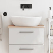 Piano Bagno 60x40x1,5 cm Legno Massello di Faggio 355986