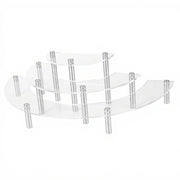 Supporto per torte 3 strati trasparente in acrilico - Display per dessert - Struttura elegante - Ideale per matrimoni e compleanni