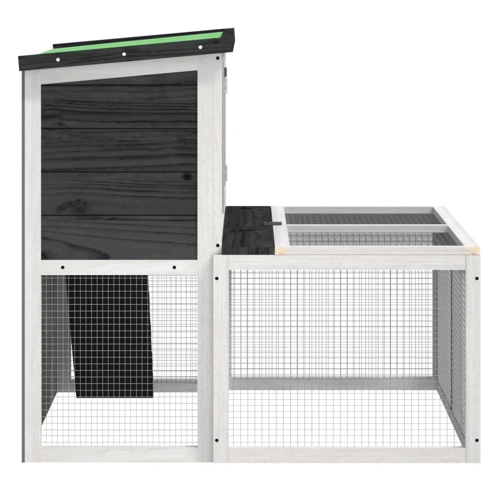 Capanna 102 x 90 x 84,5 cm in legno di pino massiccio grigio 02_0041932