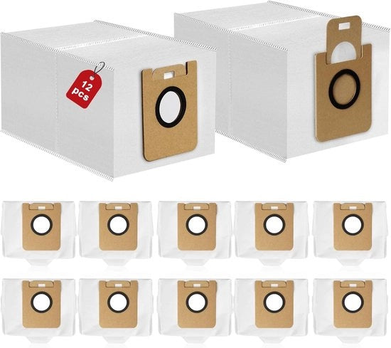 12 sacchi di polvere per aspirapolvere robot compatibili con Dreame D10 Plus / D10s Plus / Z10 Pro / L10 PLUS - Sacchi di polvere per aspirapolvere - Capacità di 3L, set di accessori e riserve