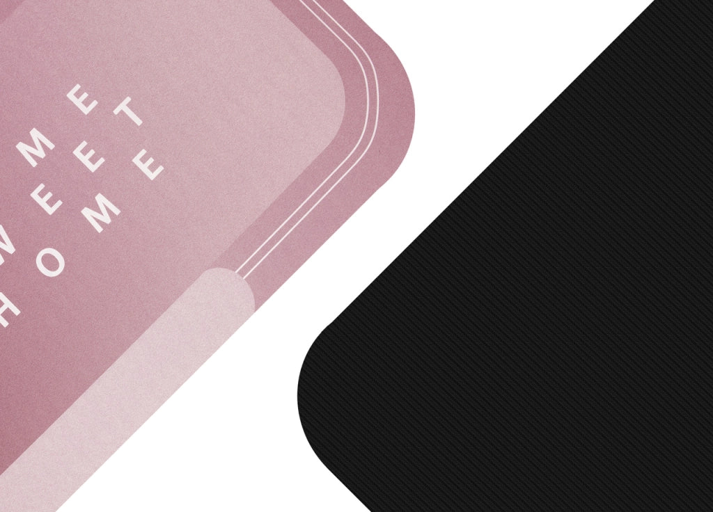 Tappeto Bagno Doccia Antiscivolo Assorbente Home Sweet Home - Home Sweet Home - Rosa