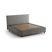 Letto Matrimoniale Arcan, Letto Matrimoniale Sfoderabile Made in Italy, Grigio