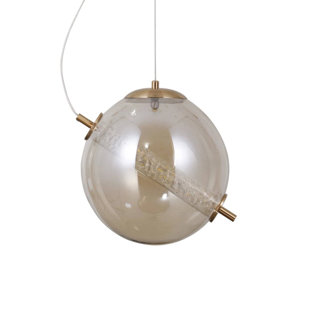Sospensione Italux NOLA LED 12W 3000K vetro ambra