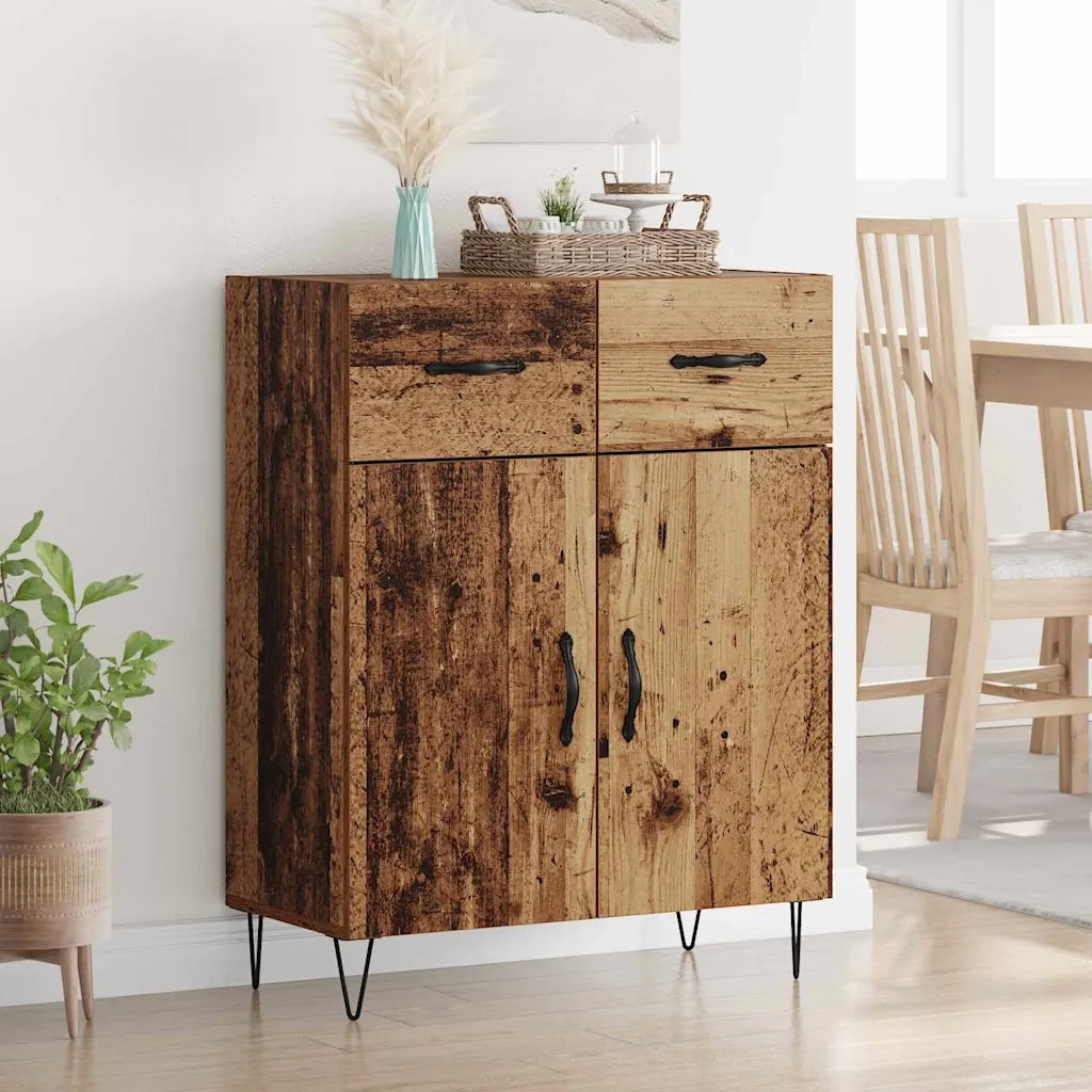 Credenza-Buffet-Armadio da cucina Legno vecchio 69,5 x 34 x 90 cm Legno multistrato 949501