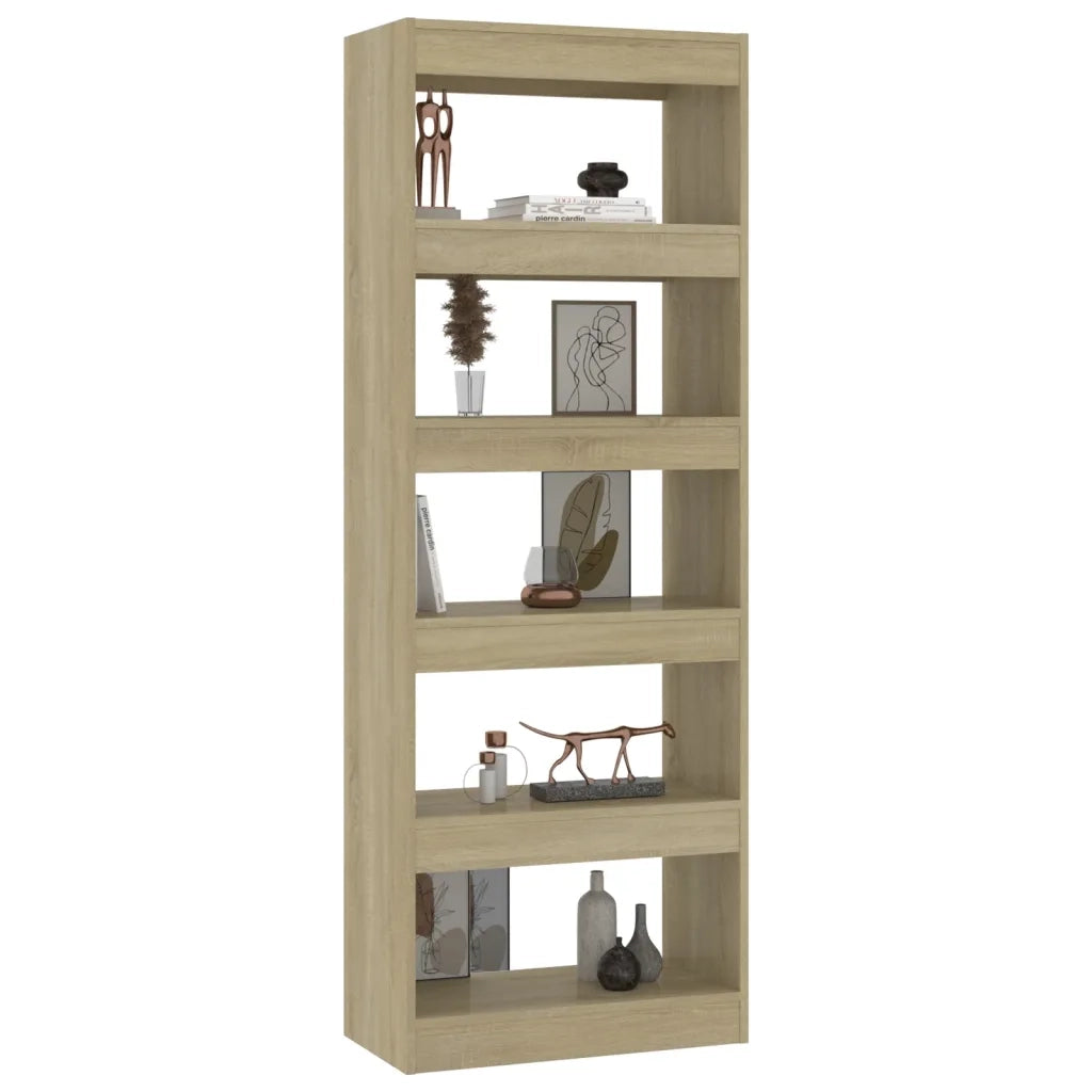 Libreria/Divisorio Rovere Sonoma 60x30x166 cm in Truciolato 811676