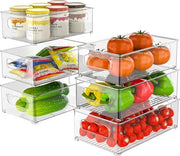 Organizzatore per congelatore - 6 pezzi (3 misure) cassetti in lega per congelatore, congelatore, lattina - inerte al BPA.