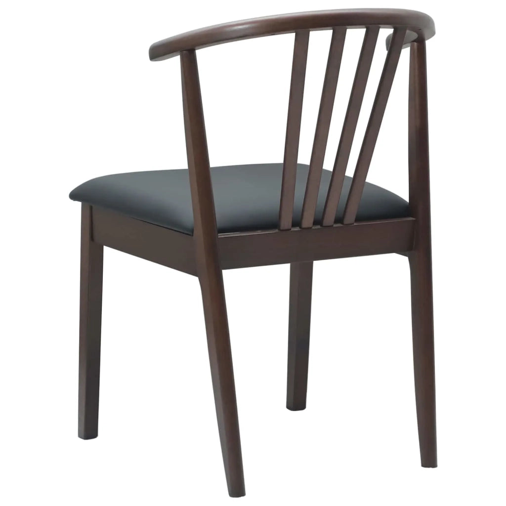 Sedia da pranzo 2 pcs Marrone chiaro e nero 42020394