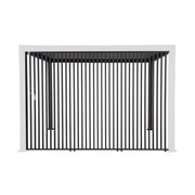 Set di 3 persiane verticali 1.3m per pergola bioclimatica, antracite