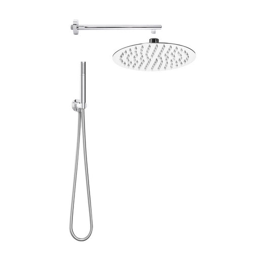 KIT SOFFIONE DOCCIA TONDO SLIM TOP LINE- Cromo Lucido- METAF- pezzi 1