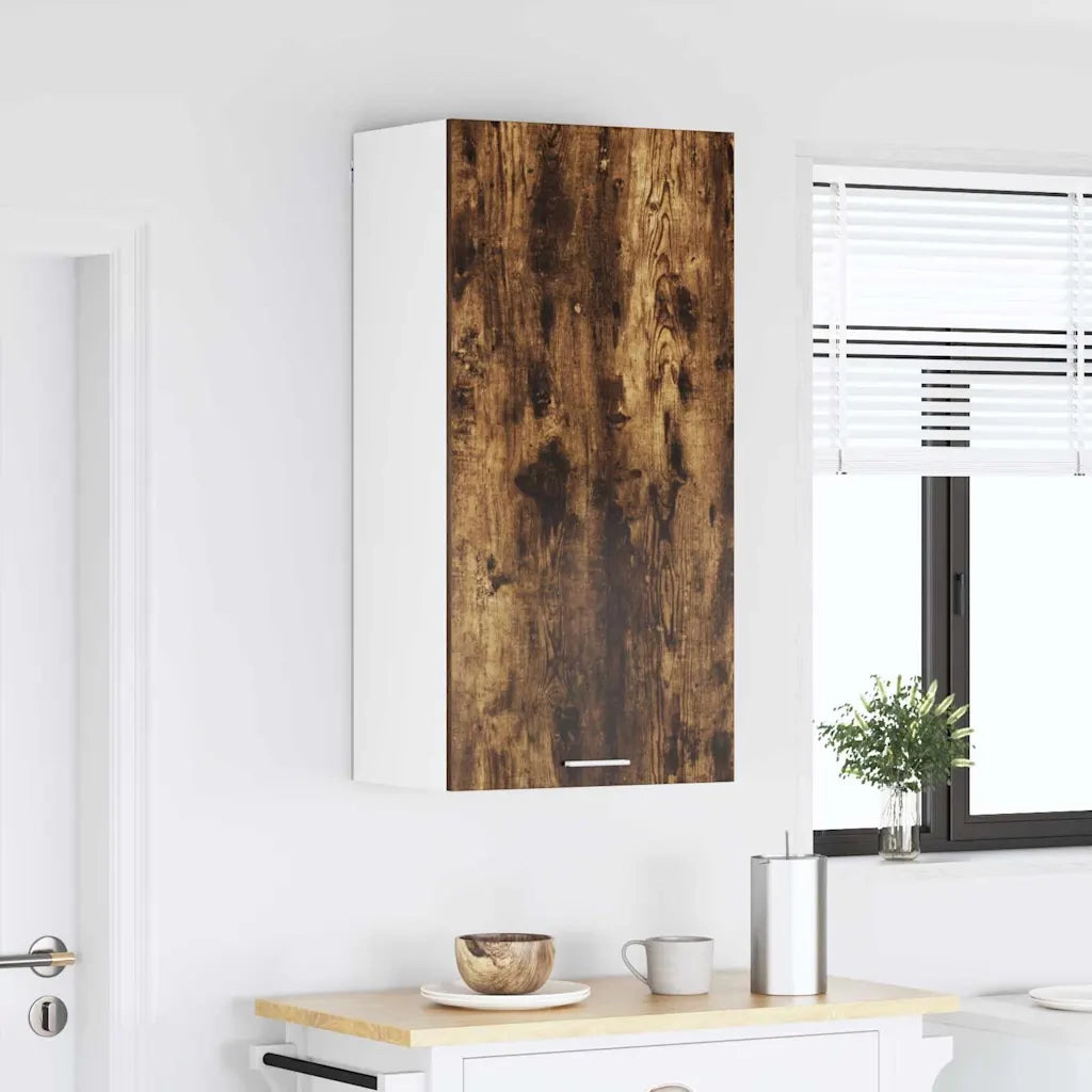 Armadio pensile Rovere Affumicato e Bianco 50 x 31 x 100 cm