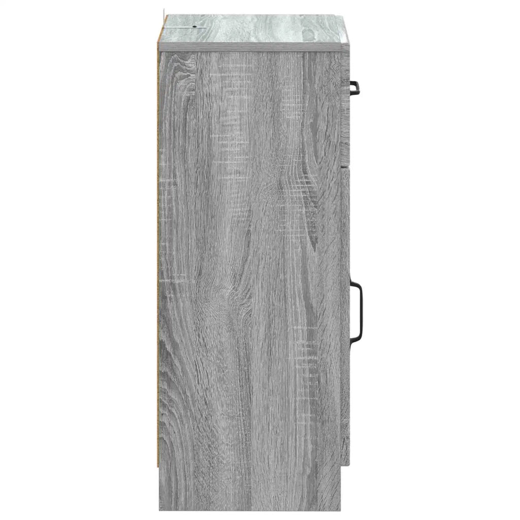Mobiletto da Bagno UTRECHT Sonoma grigio 30 x 31 x 77 cm 897711