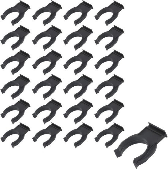 Haken per 24 - Sokkel clips per cucina - ABS - Alta capacità di sollevamento - Robusto e resistente - Facile da utilizzare - Clip per pavimento