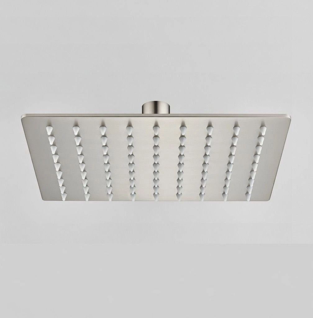 Soffione doccia ultraslim quadrato acciaio inox 30x30 cm TEXAS -Satinato