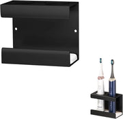 Oggetto di supporto per spazzola da denti - Supporto per spazzola da denti elettrica - Installazione senza perforazione - Materiale in acciaio inossidabile - Installazione a muro - Adatto per la camera da bagno -