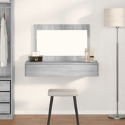 Tavolo da Toeletta Muro-Montato Grigio Sonoma 100x40x70 cm